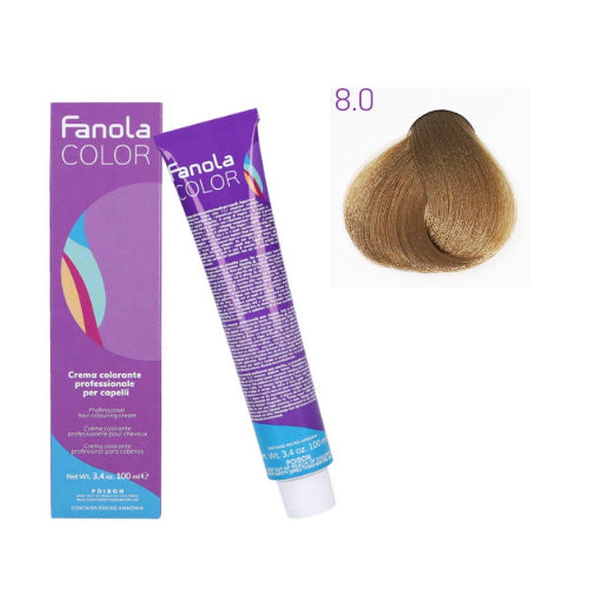 Tinta - Fanola color 8.0 100 ml