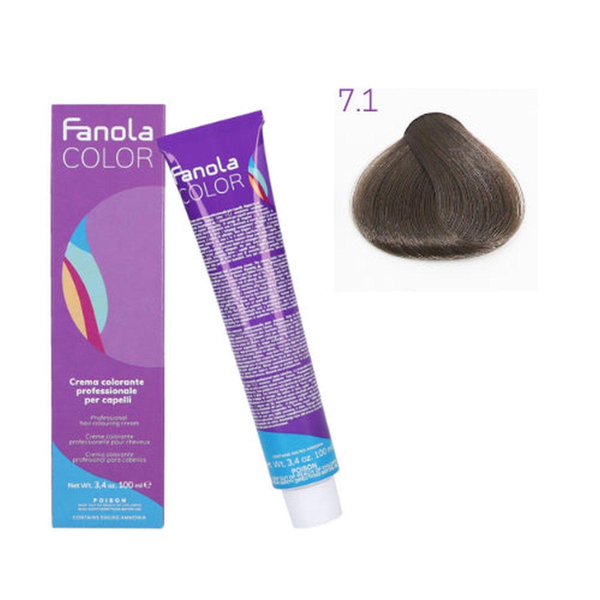 Tinta - Fanola color 7.1 100 ml