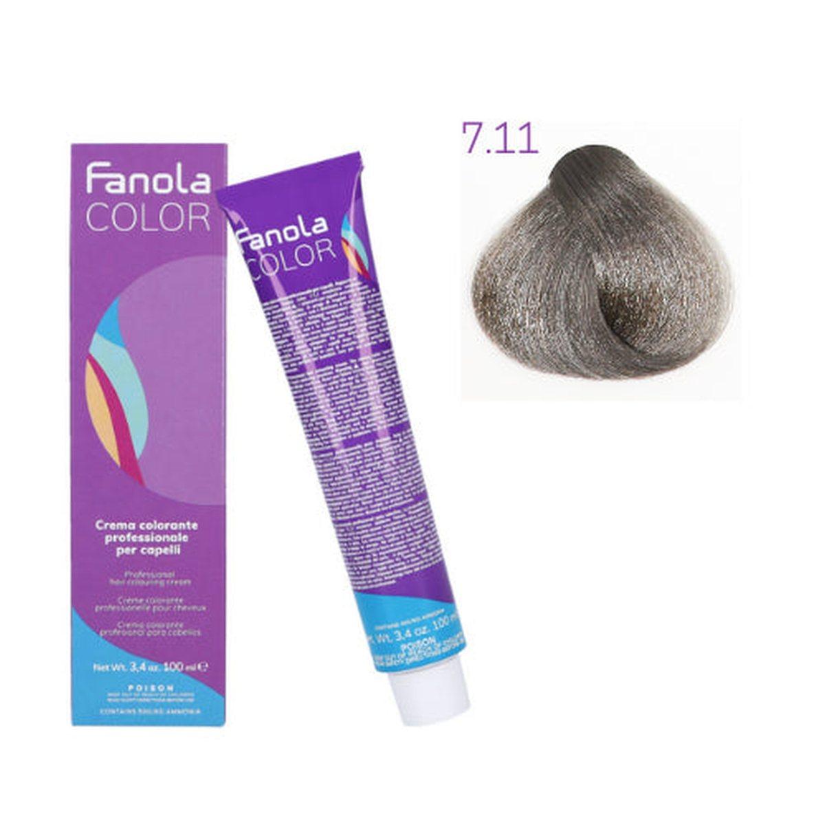 Tinta - Fanola color 7.11 100 ml