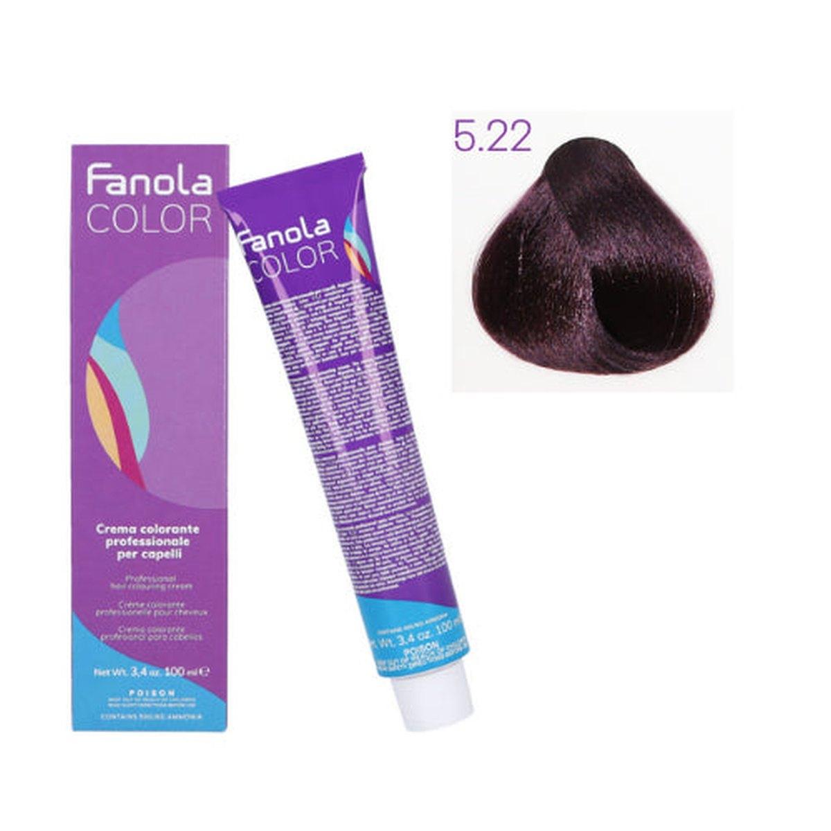Tinta - Fanola color 5.22 100 ml