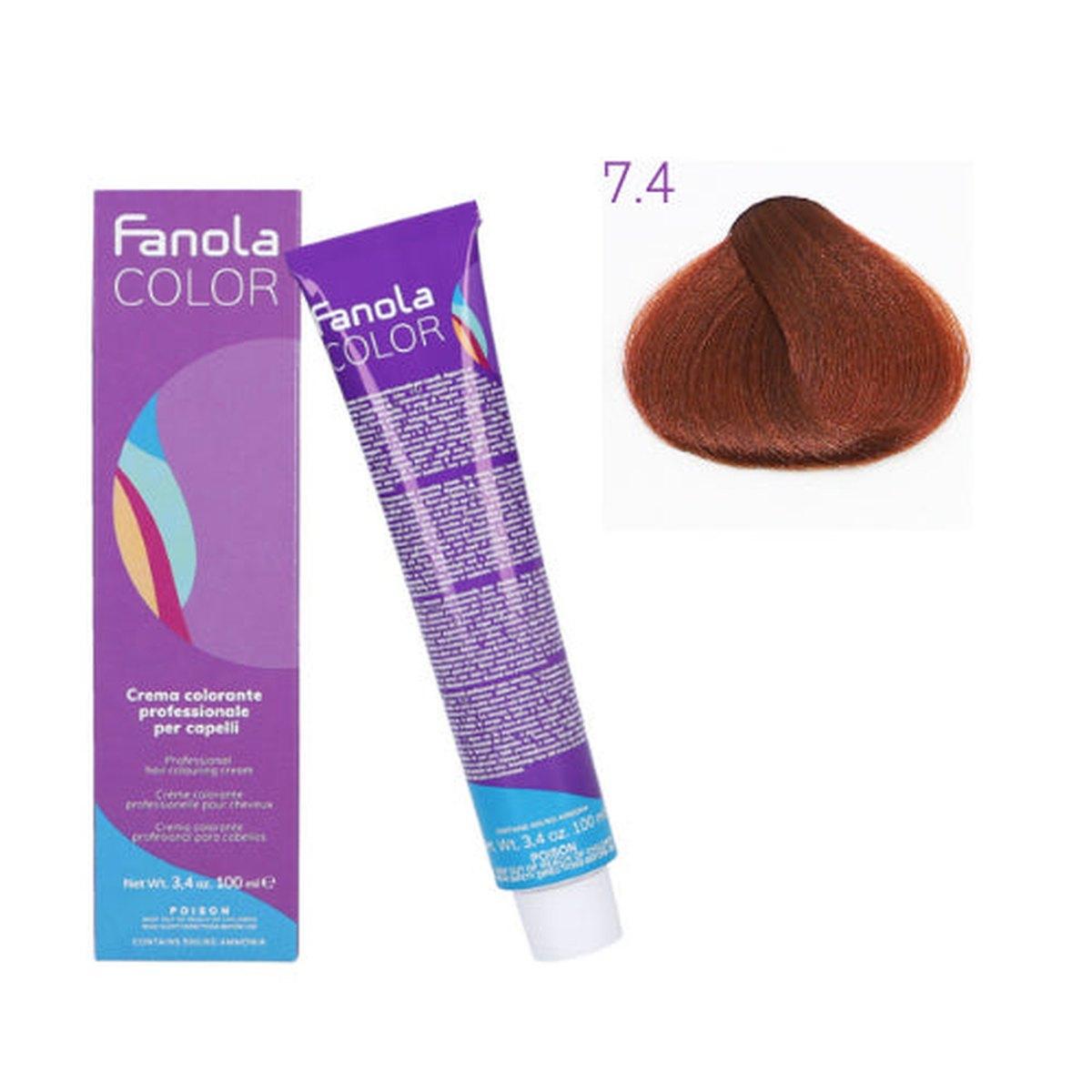 Tinta - Fanola color 7.4 100 ml