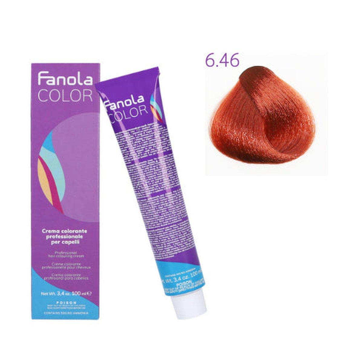 Tinta - Fanola color 6.46 100 ml