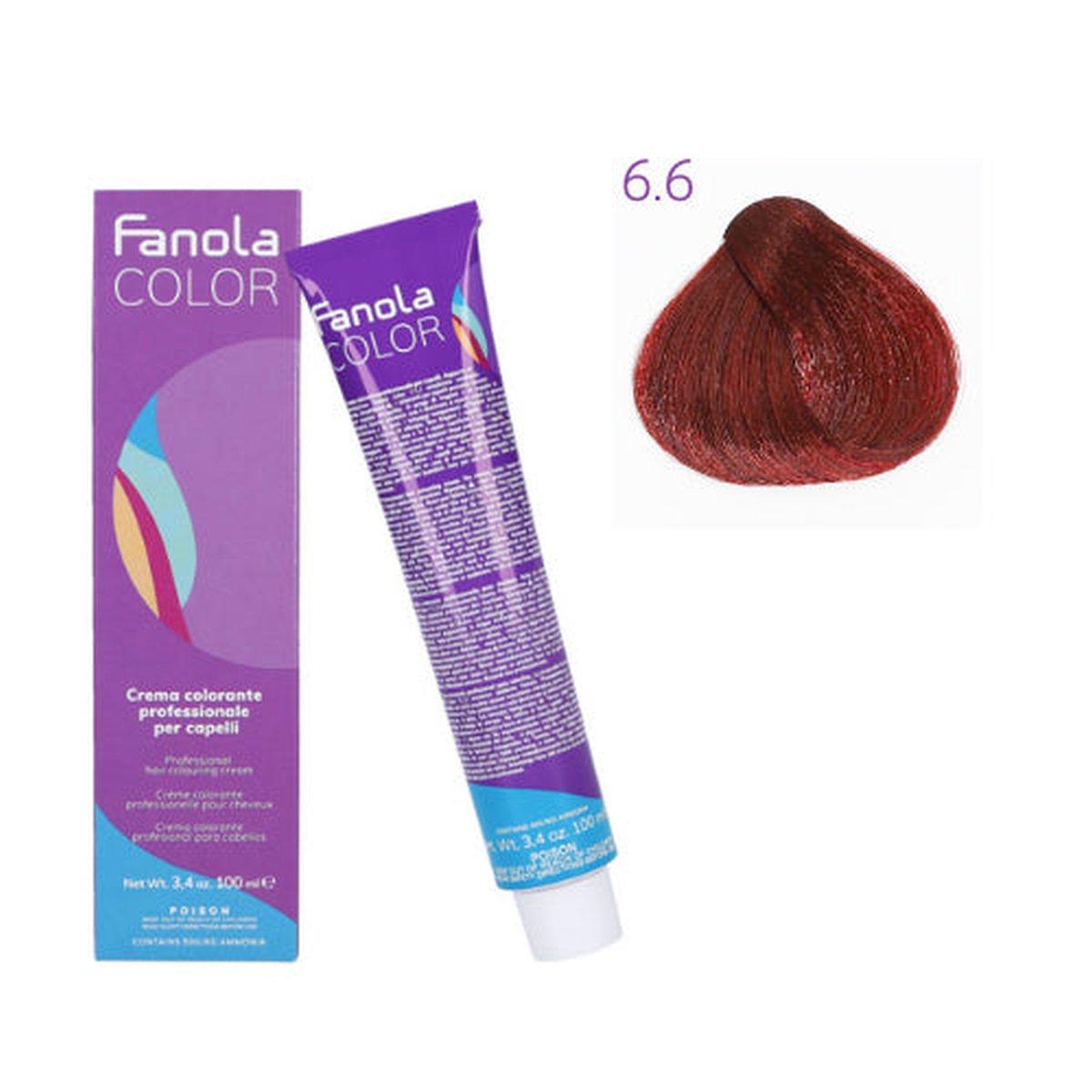 Tinta - Fanola color 6.6 100 ml