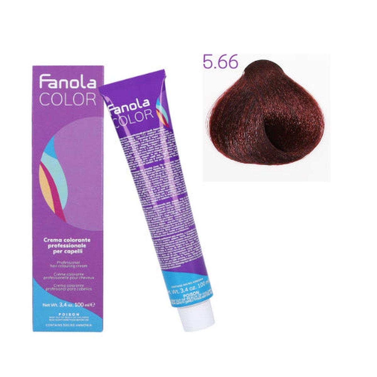 Tinta - Fanola color 5.66 100 ml