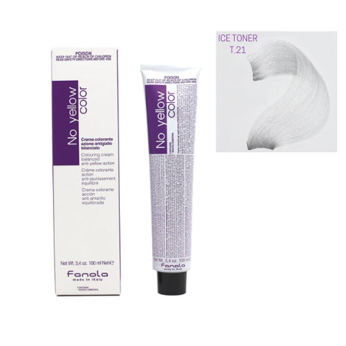Crema colorante - No yellow color ice toner T.21 100 ml