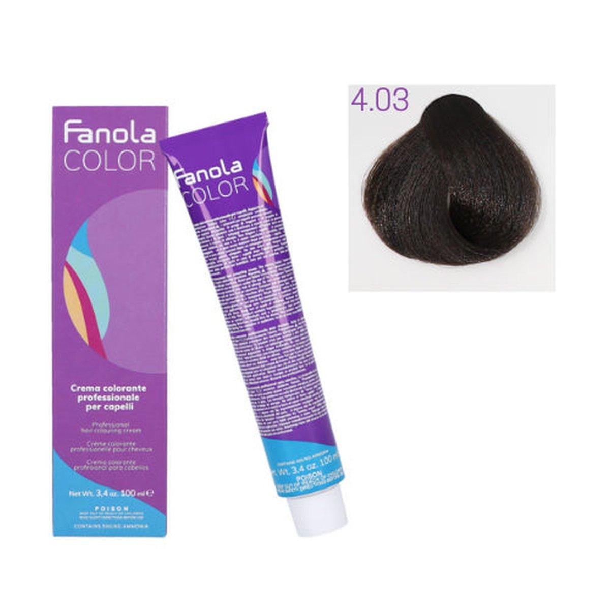 Tinta - Fanola color 4.03 100 ml