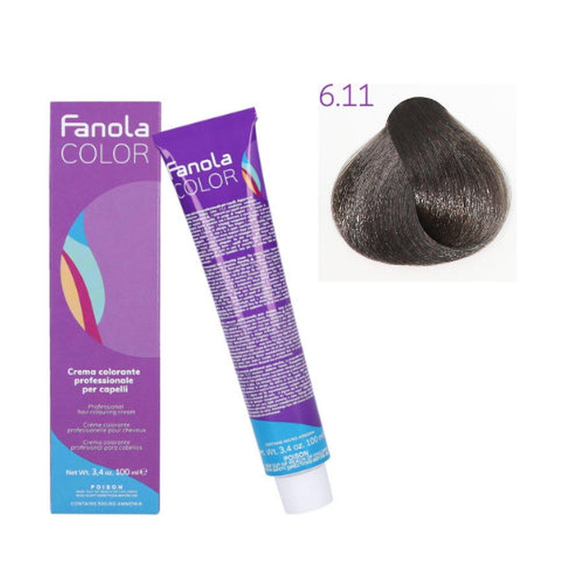 Tinta - Fanola color 6.11 100 ml