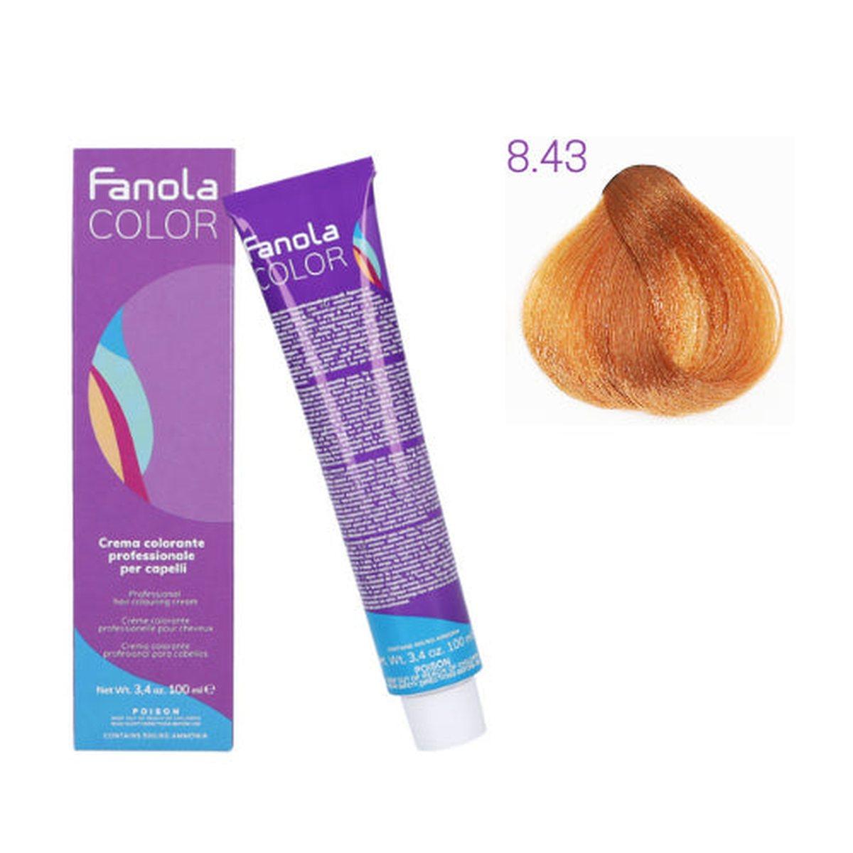 Tinta - Fanola color 8.43 100 ml