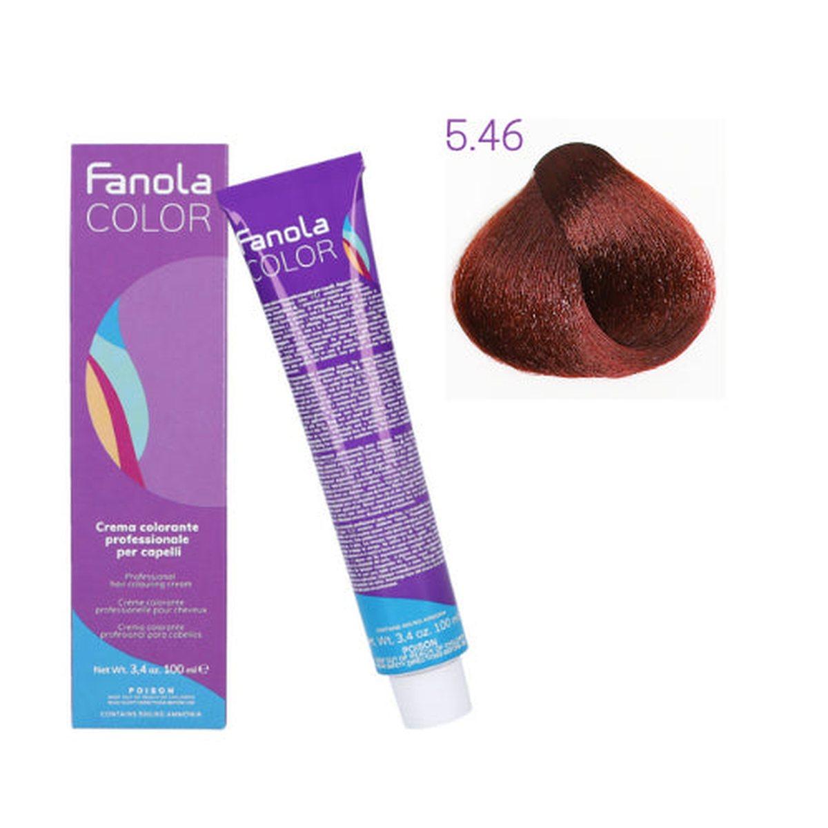 Tinta - Fanola color 5.46 100 ml