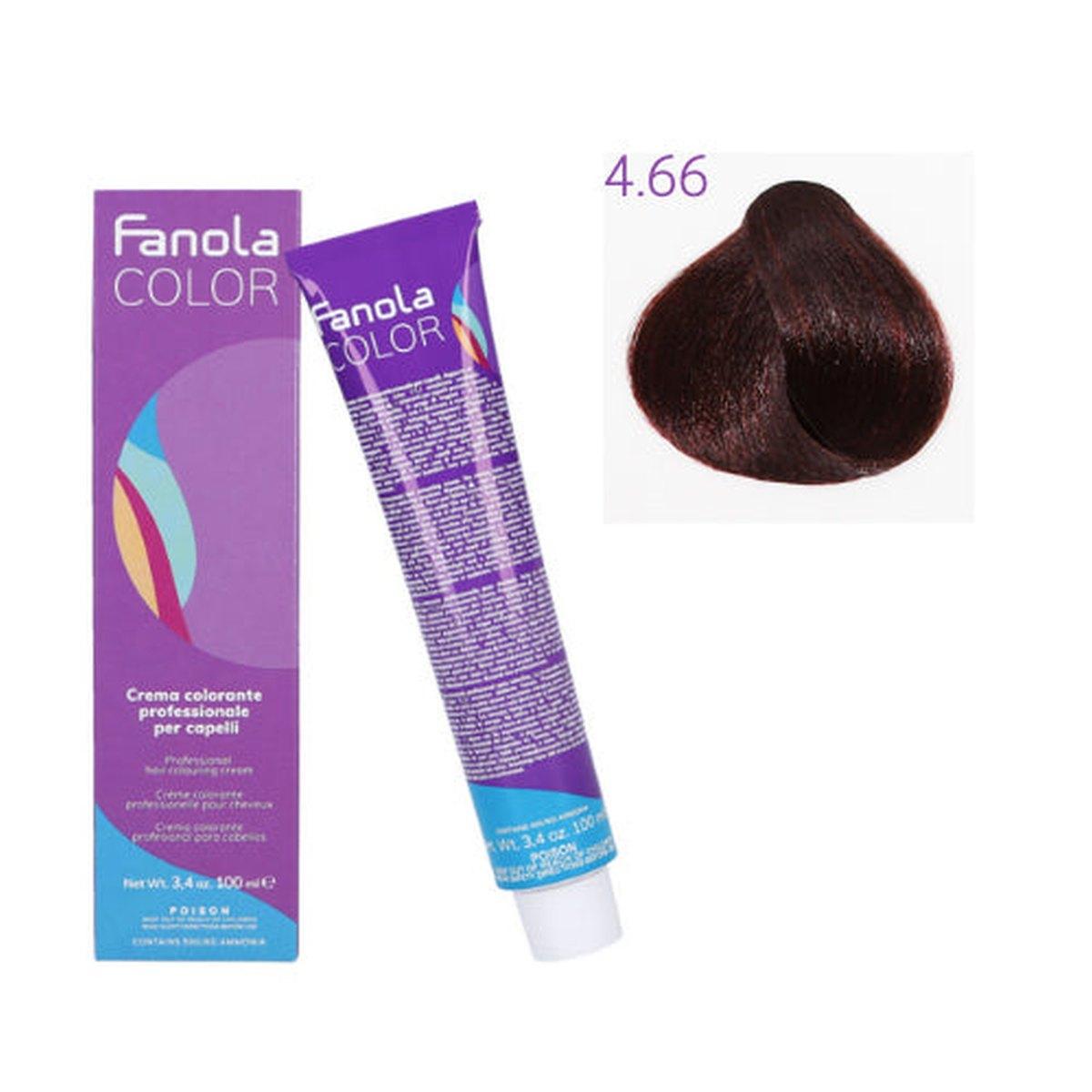 Tinta - Fanola color 4.66 100 ml