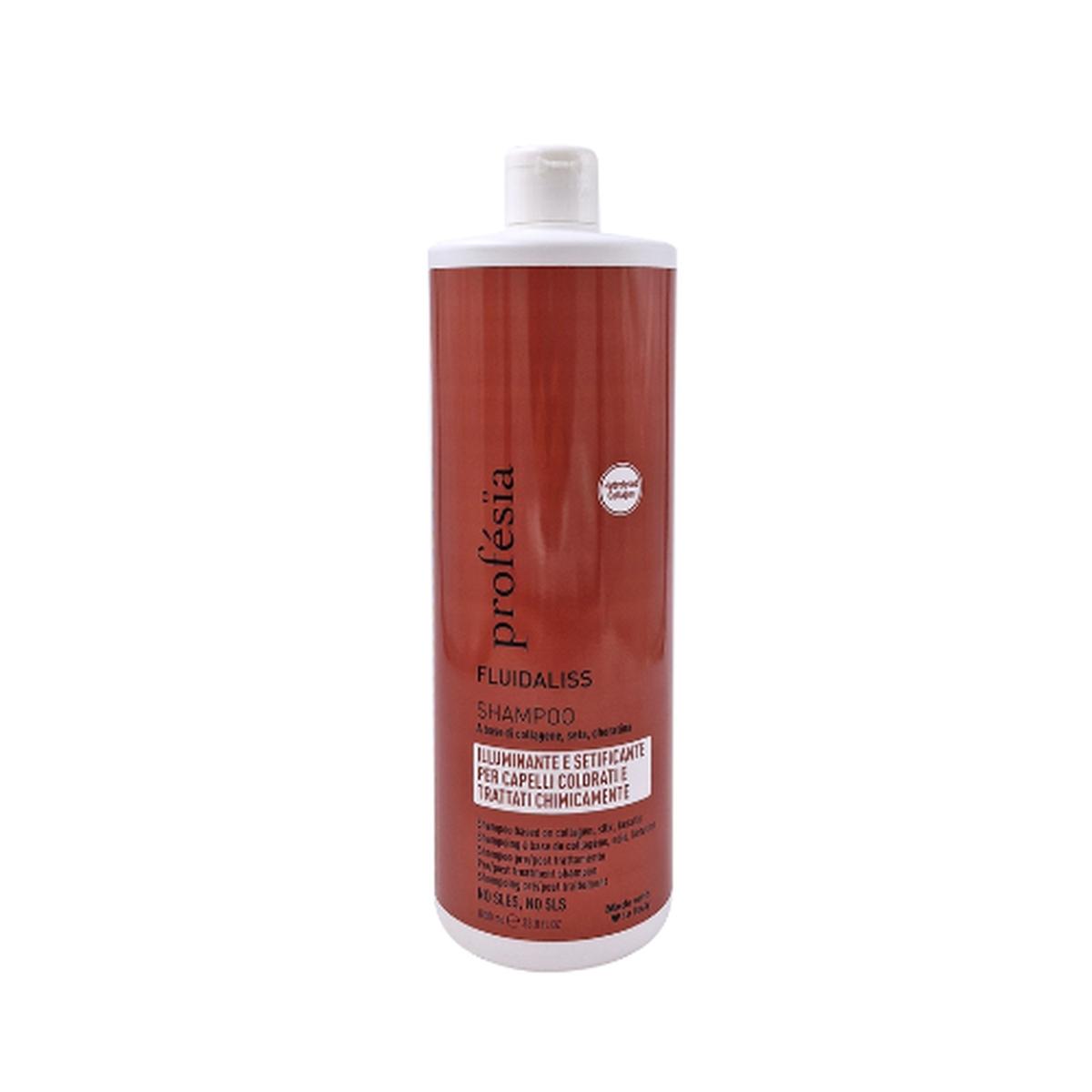 Shampoo per capelli trattati - Profésia Fluidaliss 1000 ml